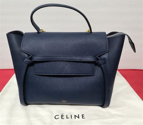 celine mini belt bag navy blue
